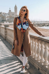 Tropical Rain tied coat